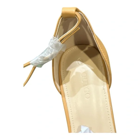 Coutgo Women’s Closed Pointed Toe Heels Ankle Strap Pumps Size 8. New with Box. - Picture 6 of 8